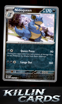 Reverse Holofoil Nidoqueen 031/165 Pokemon Uncommon SV: Scarlet & Violet 151 Car