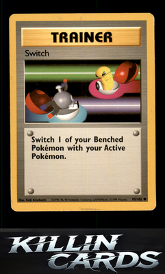 Switch 095/102 Pokemon Common Base Set Card LP