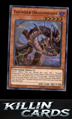 1st Edition Thunder Dragondark SOFU-EN019 YuGiOh Ultra Rare Soul Fusion Card NM