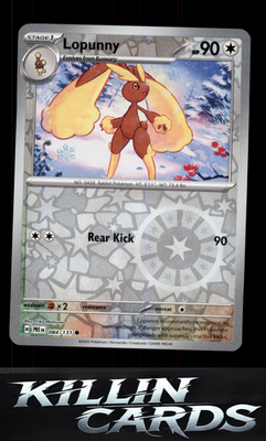 Reverse Holofoil Lopunny 084/131 Pokemon Common SV: Prismatic Evolutions Card NM