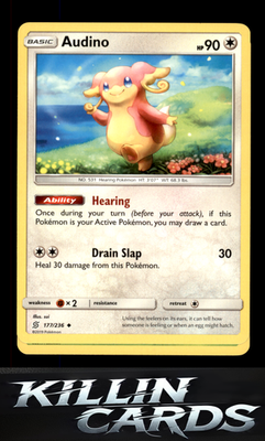 Audino 177/236 Pokemon Uncommon SM - Unified Minds Card NM