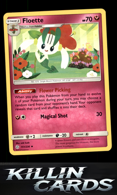 Floette 151/236 Pokemon Uncommon SM - Cosmic Eclipse Card NM