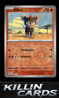 Reverse Holofoil Litleo 015/131 Pokemon Common SV: Prismatic Evolutions Card NM