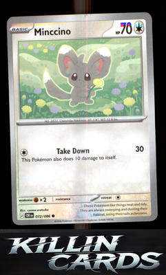 Minccino 072/086 Pokemon Common ME04: Chaos Rising Card NM