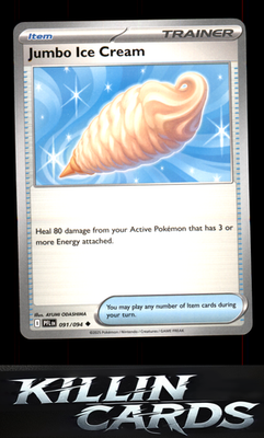 Jumbo Ice Cream 091/094 Pokemon Uncommon ME02: Phantasmal Flames Card NM
