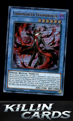 1st Edition Libromancer Doombroker BACH-EN089 YuGiOh Ultra Rare Battle of Chaos