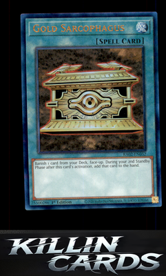 Gold Sarcophagus (Platinum Secret Rare) ra02-en052 YuGiOh Platinum Secret Rare 2