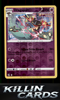 Reverse Holofoil Dragapult 130/264 Pokemon Holo Rare SWSH08: Fusion Strike Card