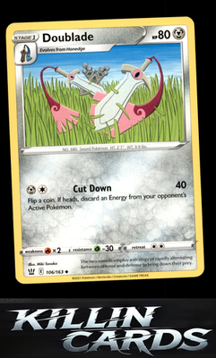 Doublade 106/163 Pokemon Uncommon SWSH05: Battle Styles Card LP