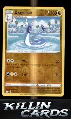 Reverse Holofoil Dragonair 130/195 Pokemon Uncommon SWSH12: Silver Tempest Card