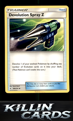 Devolution Spray Z 166/214 Pokemon Uncommon SM - Unbroken Bonds Card LP