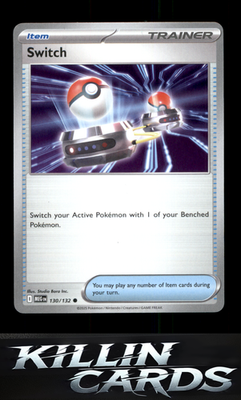 Switch 130/132 Pokemon Common ME01: Mega Evolution Card NM