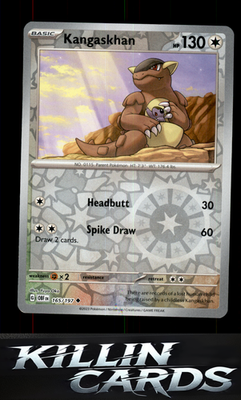 Reverse Holofoil Kangaskhan 165/197 Pokemon Uncommon SV03: Obsidian Flames Card