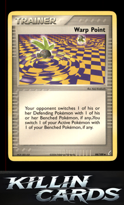 Warp Point 84/100 Pokemon Uncommon Crystal Guardians Card NM
