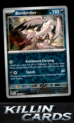 Reverse Holofoil Bombirdier - 138/198 138/198 Pokemon Uncommon SV01: Scarlet & V