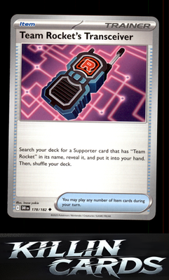 Team Rocket's Transceiver 178/182 Pokemon Uncommon SV10: Destined Rivals Card NM