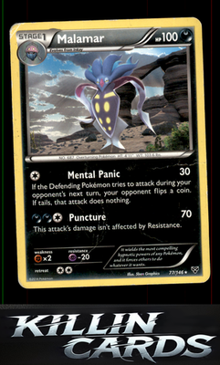 Malamar (77) 77/146 Pokemon Rare XY Base Set Card MP