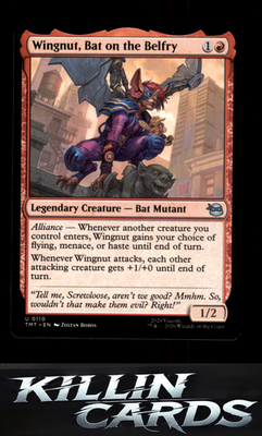 Wingnut, Bat on the Belfry 110 Magic U Teenage Mutant Ninja Turtles Card NM
