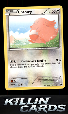 Chansey (81) 81/108 Pokemon Common Dark Explorers Card LP