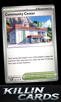 Community Center 146/167 Pokemon Uncommon SV06: Twilight Masquerade Card NM