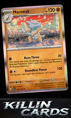 Marowak 105/165 Pokemon Rare SV: Scarlet & Violet 151 Card NM
