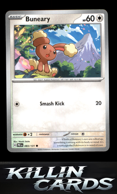 Buneary 083/131 Pokemon Common SV: Prismatic Evolutions Card NM