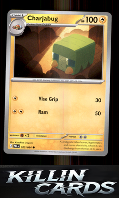 Charjabug 025/084 Pokemon Common ME05: Pitch Black Card NM