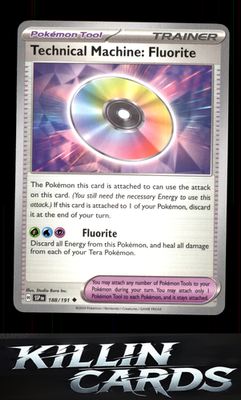Technical Machine: Fluorite 188/191 Pokemon Uncommon SV08: Surging Sparks Card N