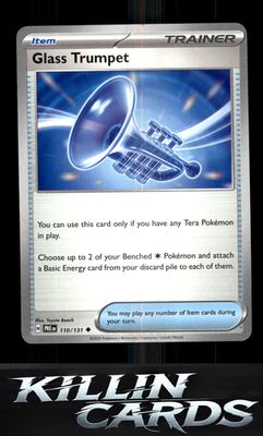 Glass Trumpet 110/131 Pokemon Uncommon SV: Prismatic Evolutions Card NM