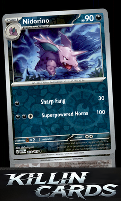 Reverse Holofoil Nidorino 033/165 Pokemon Uncommon SV: Scarlet & Violet 151 Card