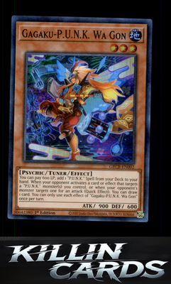 1st Edition Gagaku-P.U.N.K. Wa Gon GRCR-EN002 YuGiOh Super Rare The Grand Creato