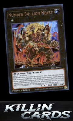 1st Edition Number 54: Lion Heart (Silver) BLC1-EN037 YuGiOh Ultra Rare Battles