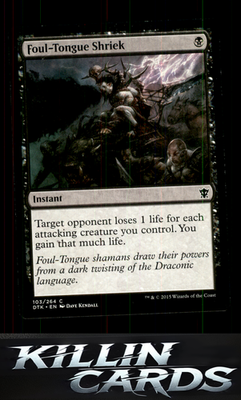 Foul-Tongue Shriek 103 Magic C Dragons of Tarkir Card NM