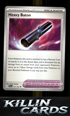 Heavy Baton 151/162 Pokemon Uncommon SV05: Temporal Forces Card NM