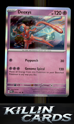 Deoxys 074/182 Pokemon Rare SV04: Paradox Rift Card NM