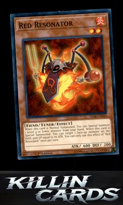 1st Edition Red Resonator SDSB-EN020 YuGiOh Common Structure Deck: Soulburner Ca