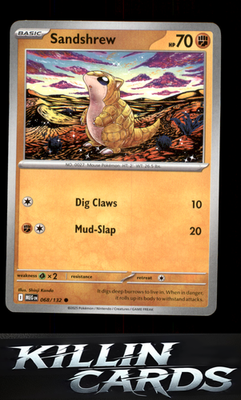 Sandshrew 068/132 Pokemon Common ME01: Mega Evolution Card NM
