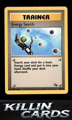 Energy Search 59/62 Pokemon Common Fossil Card LP