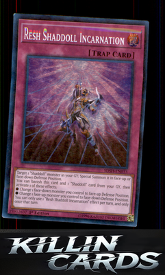 1st Edition Resh Shaddoll Incarnation SDSH-EN033 YuGiOh Super Rare Structure Dec