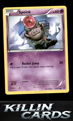 Spoink 30/124 Pokemon Common XY - Fates Collide Card NM