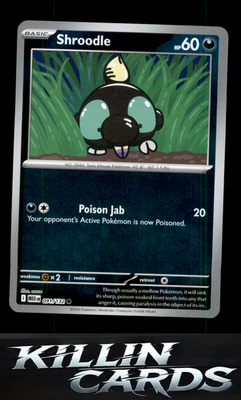 Reverse Holofoil Shroodle - 091/132 091/132 Pokemon Common ME01: Mega Evolution