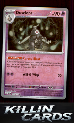 Reverse Holofoil Dusclops 036/131 Pokemon Common SV: Prismatic Evolutions Card N