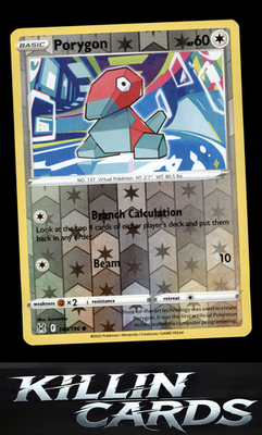 Reverse Holofoil Porygon 140/196 Pokemon Common SWSH11: Lost Origin Card NM