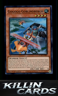 1st Edition Gogogo Goblindbergh DUAD-EN003 YuGiOh Super Rare Duelist's Advance C