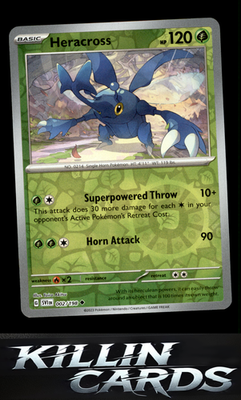 Reverse Holofoil Heracross 002/198 Pokemon Uncommon SV01: Scarlet & Violet Base