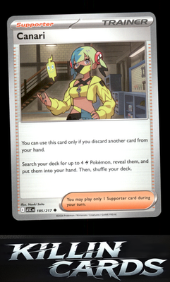 Canari - 185/217 185/217 Pokemon Uncommon ME: Ascended Heroes Card NM