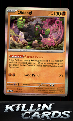 Okidogi 057/131 Pokemon Rare SV: Prismatic Evolutions Card NM