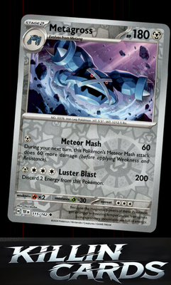 Reverse Holofoil Metagross - 115/162 115/162 Pokemon Uncommon SV05: Temporal For