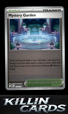 Reverse Holofoil Mystery Garden - 122/132 122/132 Pokemon Uncommon ME01: Mega Ev