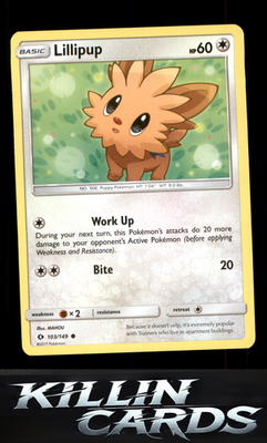 Lillipup 103/149 Pokemon Common SM Base Set Card NM